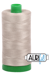 Aurifil Mako 40wt 2-ply Cotton 1000 m 1094 yd. spool - 2324 Stone